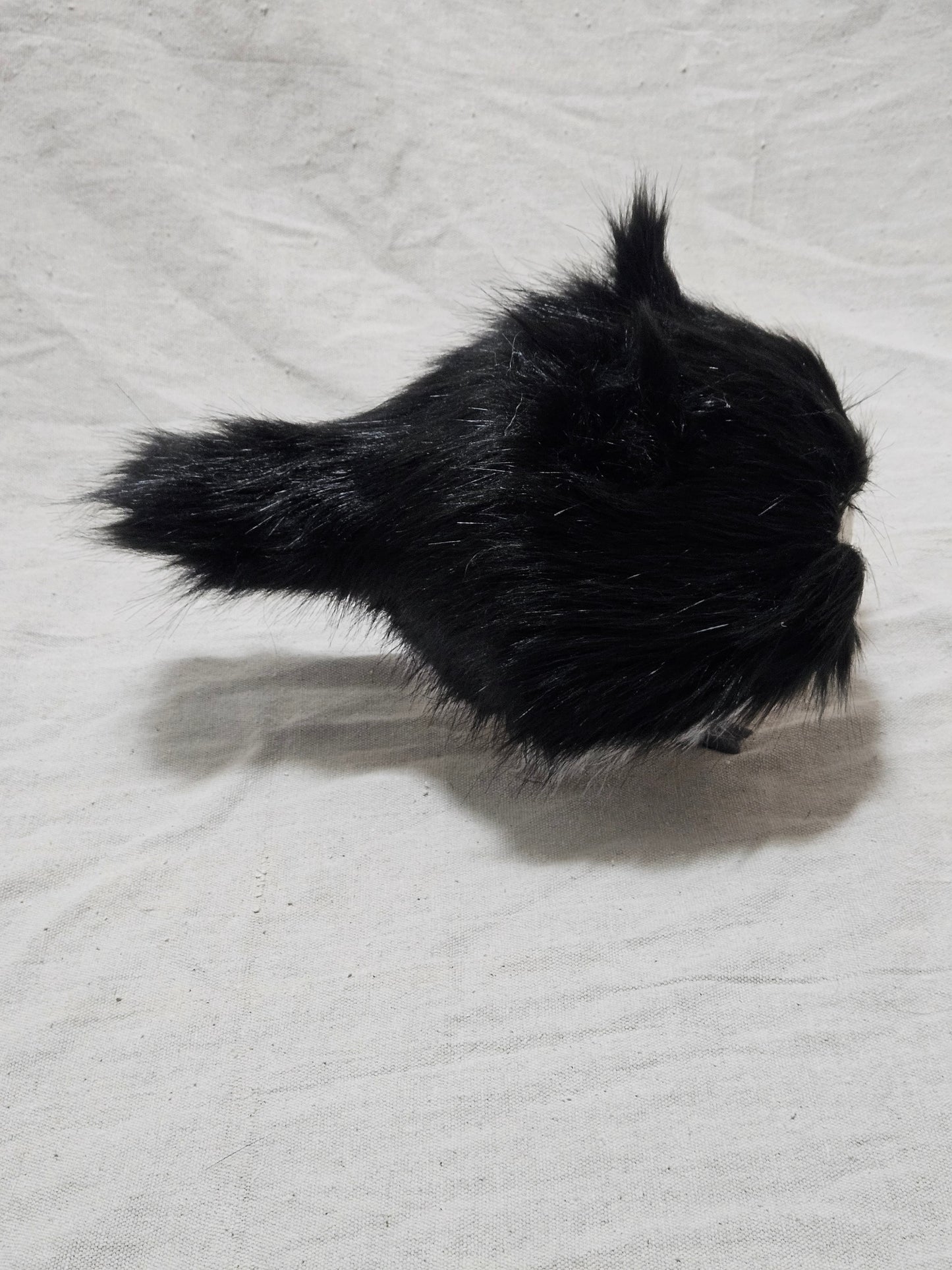 Art Doll Lothball Kitten- Black and White with Blue Eyes