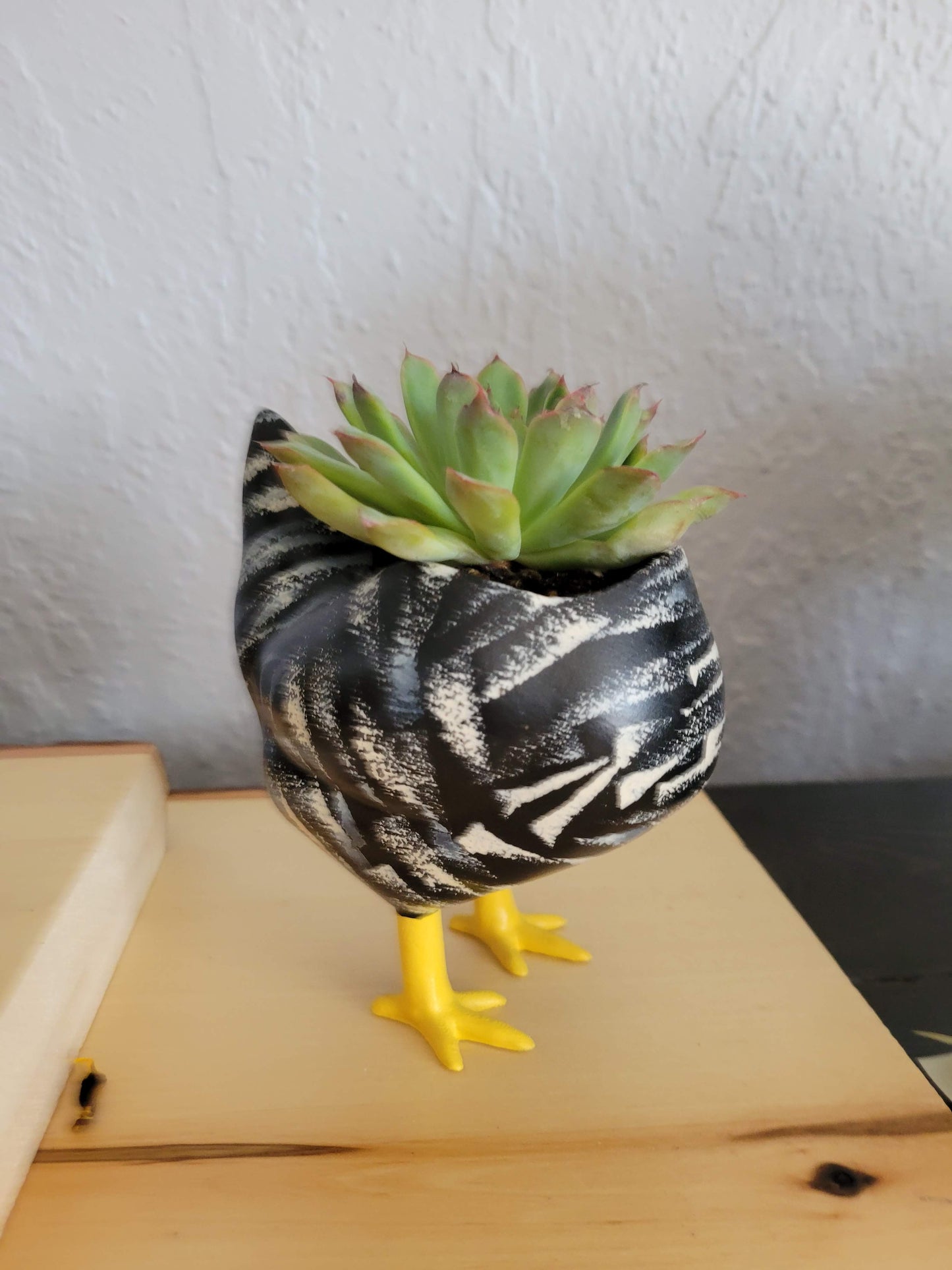 Handmade Chicken Butt Succulent Planter