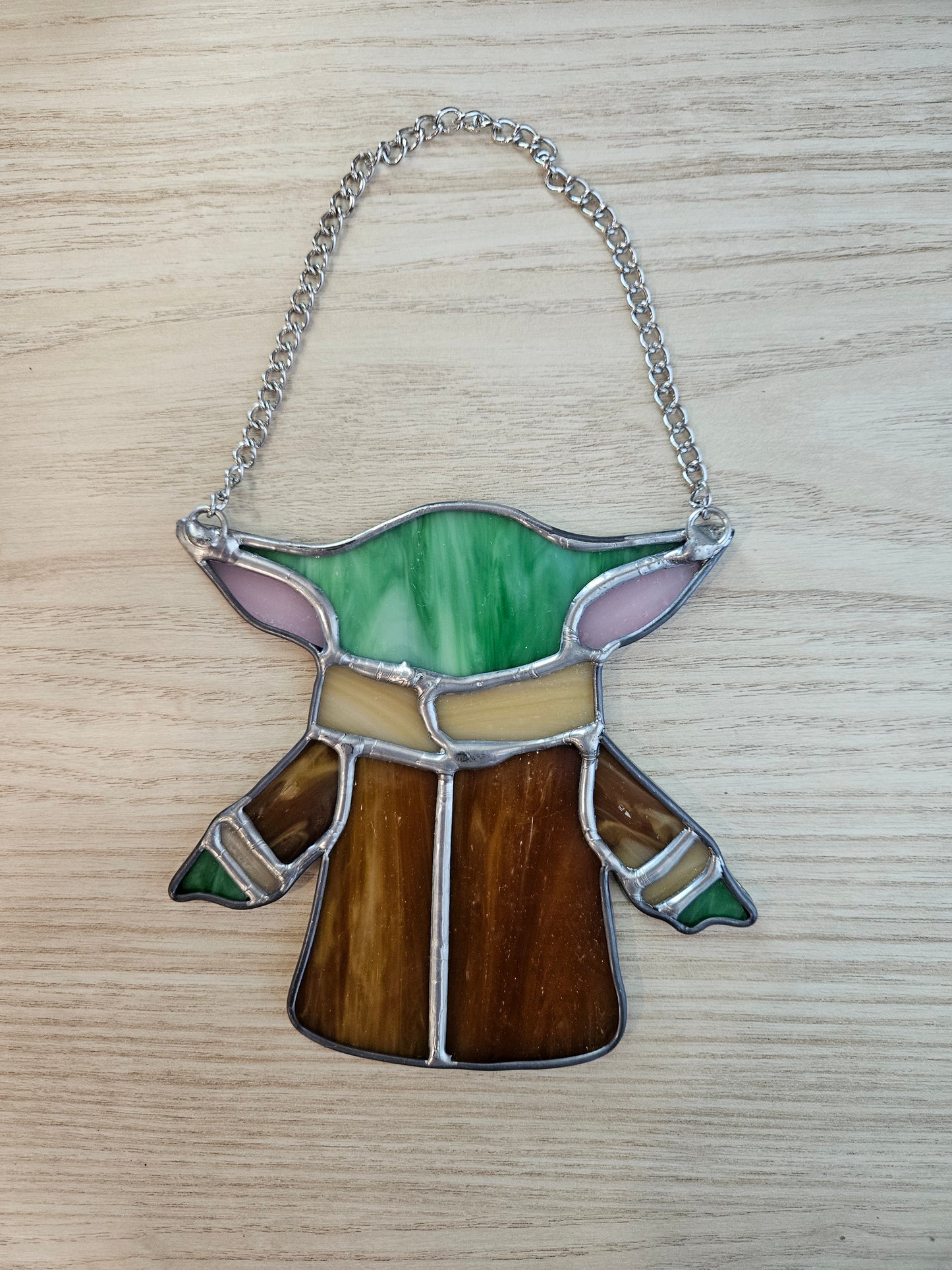 "Alien Child" Stained Glass Suncatcher