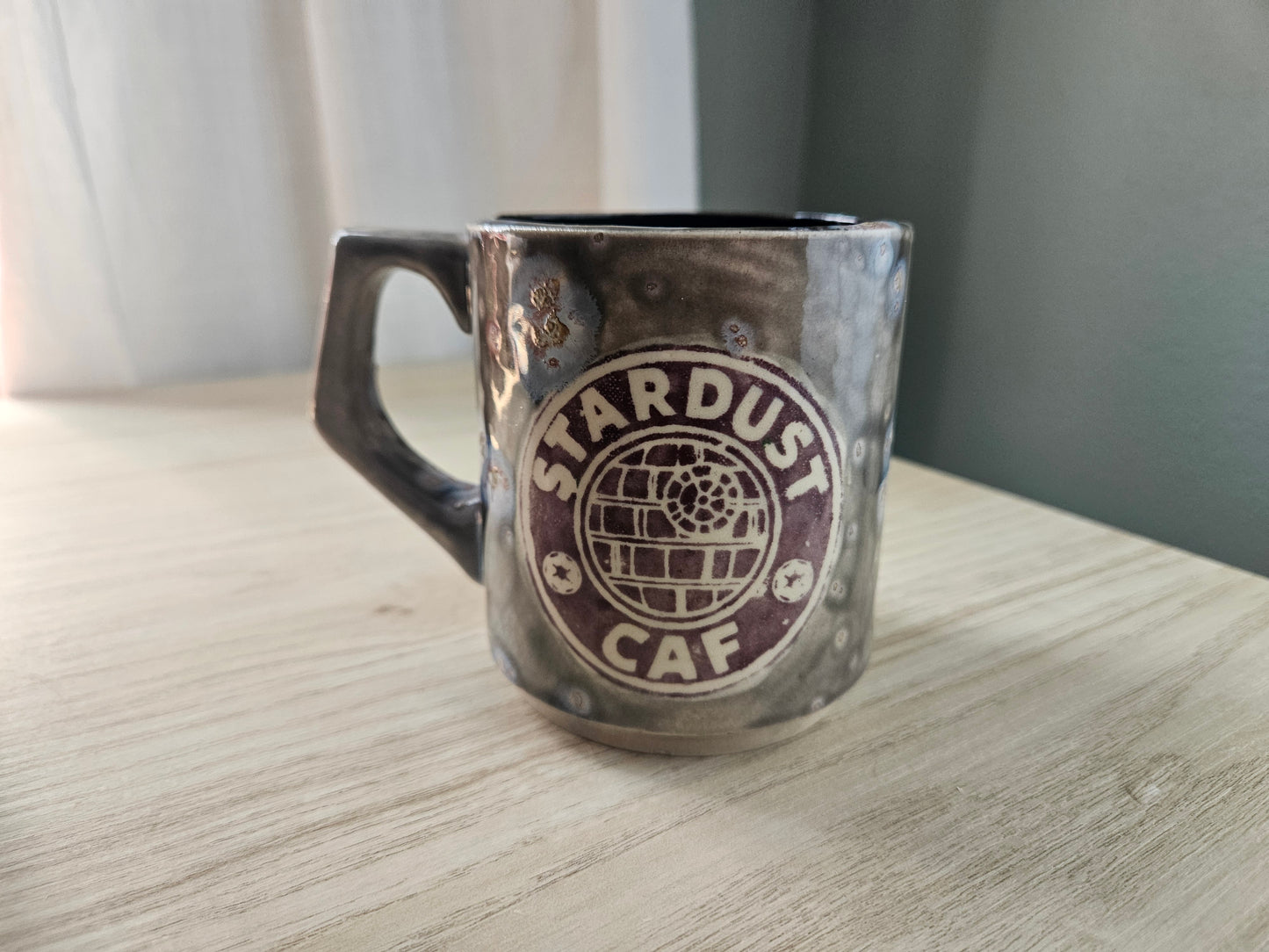 "Stardust Caf" 12oz Stoneware Mug- Galaxy