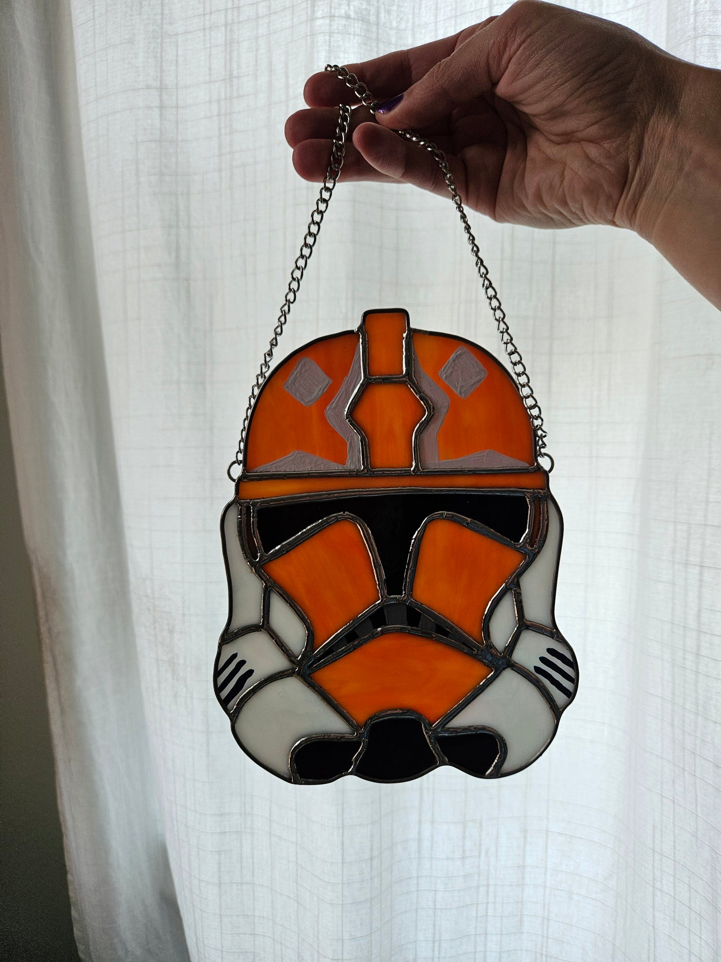 Tano Trooper Stained Glass Suncatcher