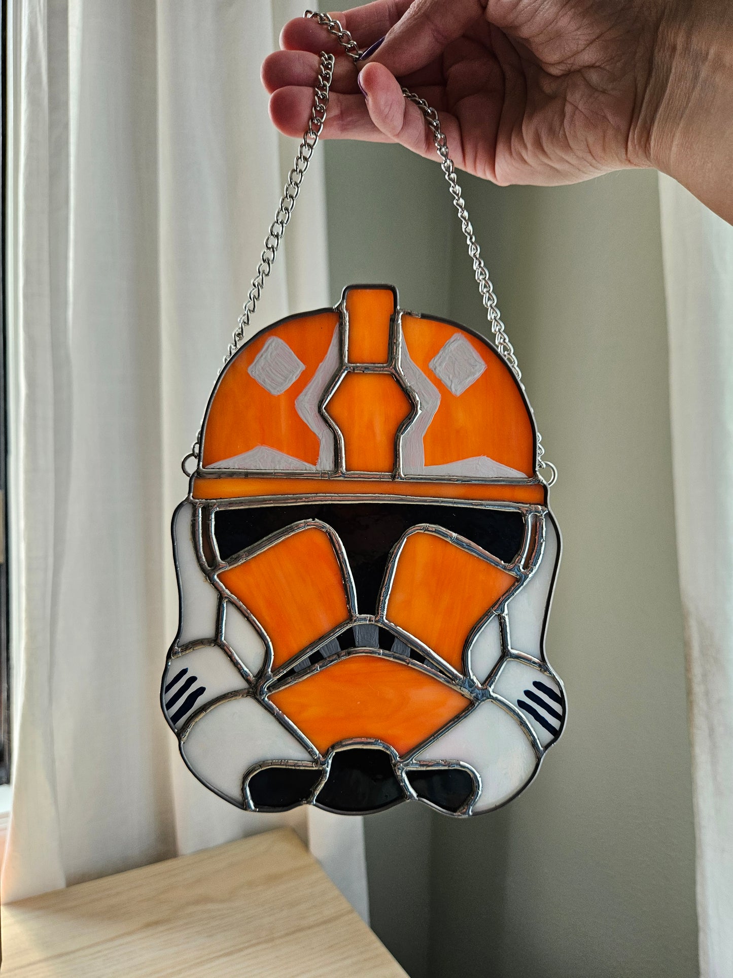 Tano Trooper Stained Glass Suncatcher