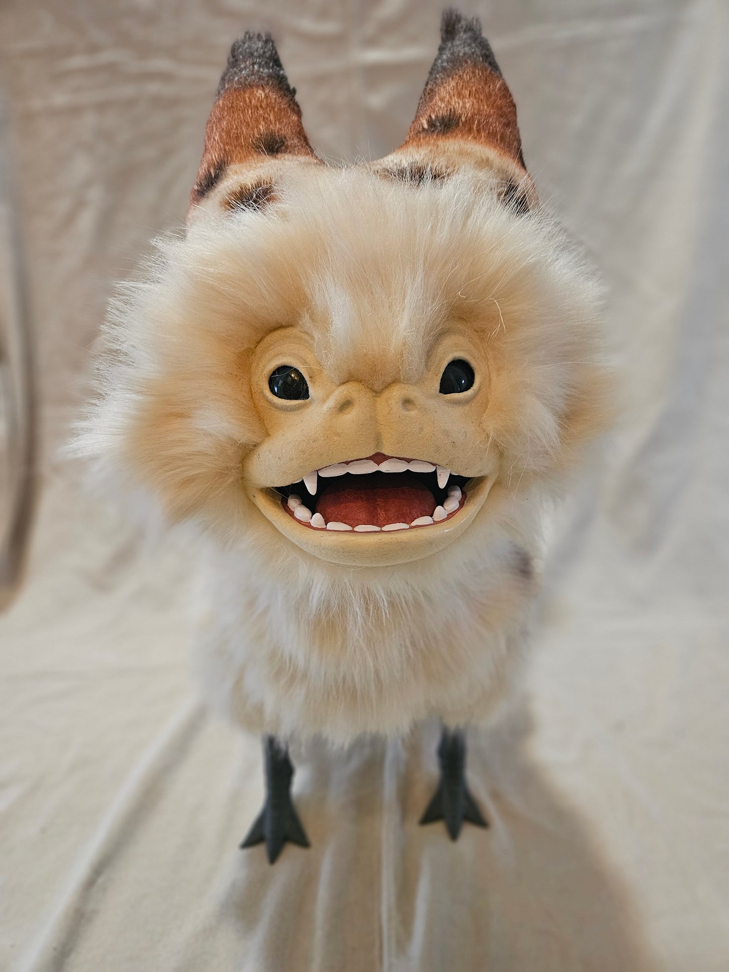 Life-Size Replica Alien Cat: Classic Style, Open Mouth