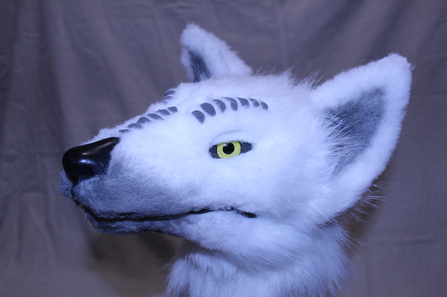 Handmade Alien Wolf Articulated Art Doll (Yellow Eyes)