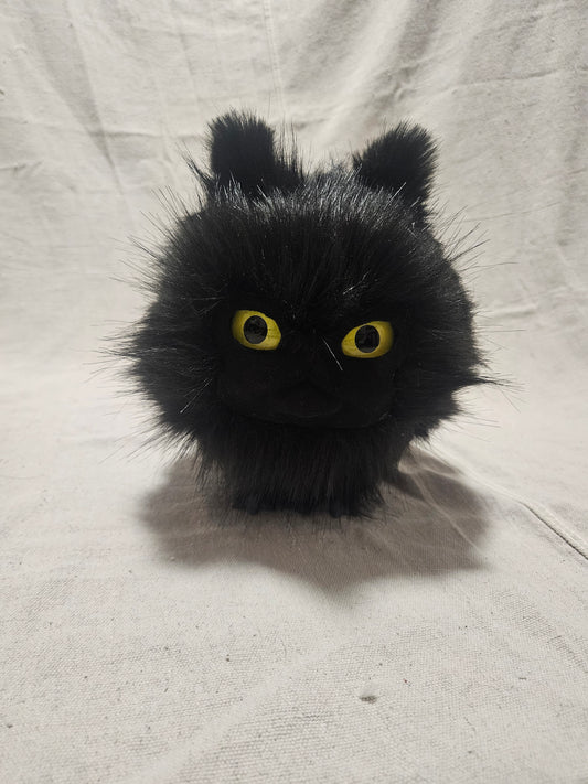RESERVED Lothball Kitten Black with Yellow Eyes