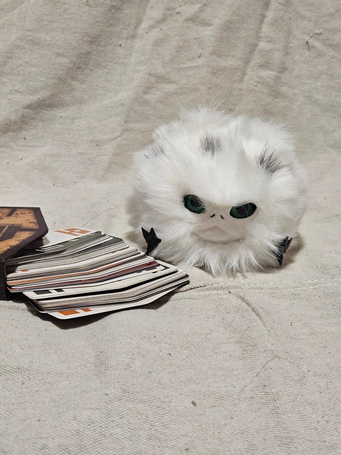 Magnetic Lothball Cosplay Companion- White with Gray Spots