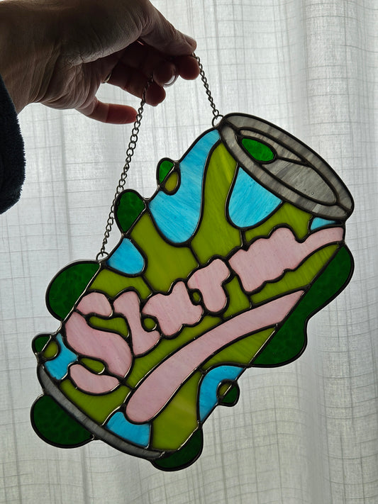 "Highly Addictive" Handmade Stained Glass Suncatcher