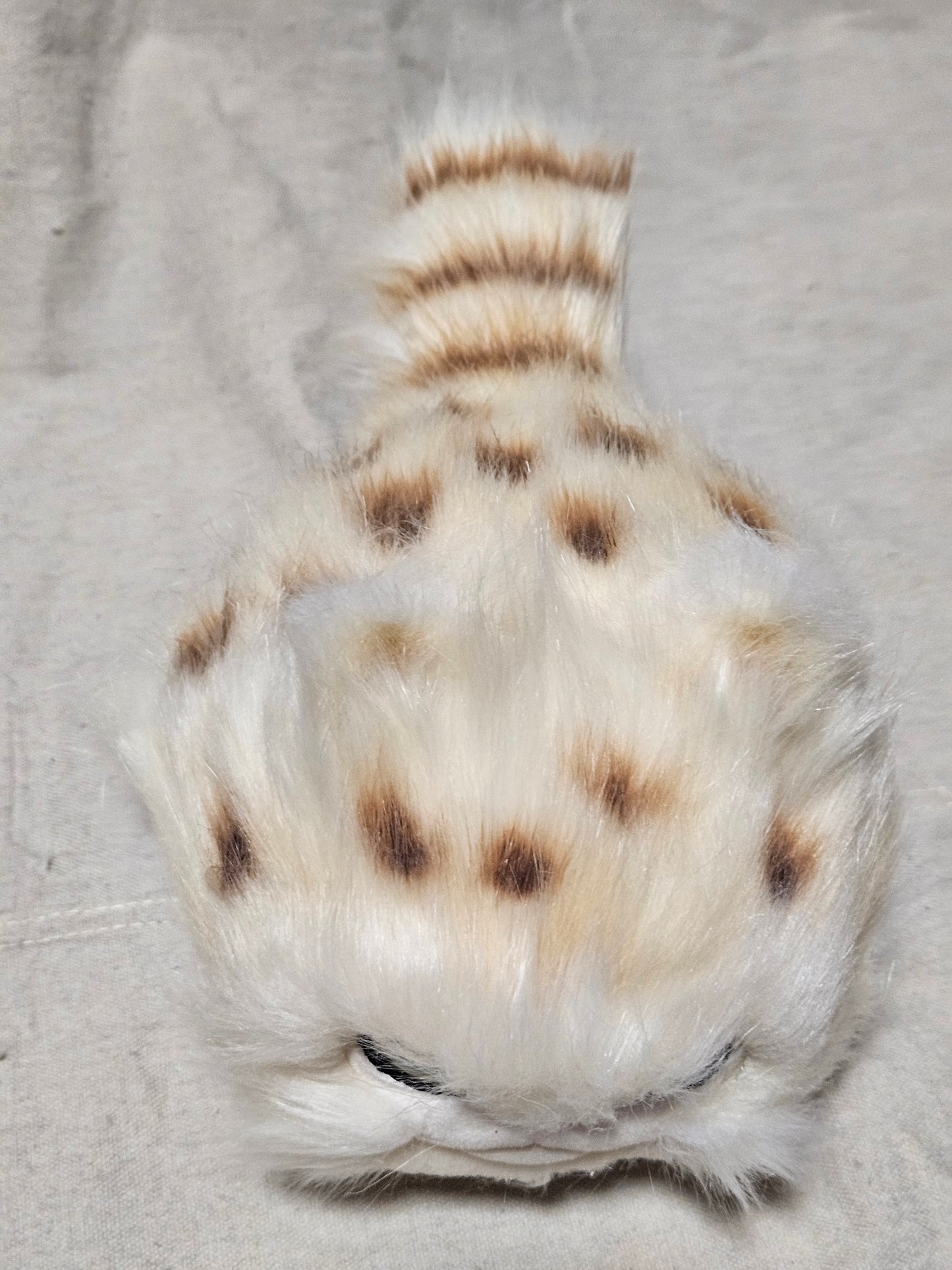 Art Doll Lothball Kitten- Cream with Yellow-Green Eyes and Brown Spots