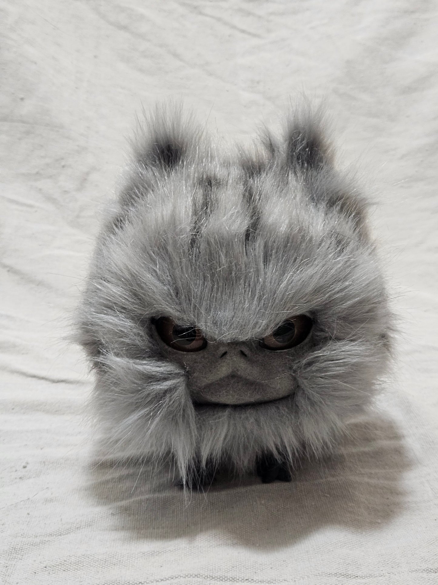 Art Doll Lothball Kitten- Gray with Brown Eyes and Black Spots
