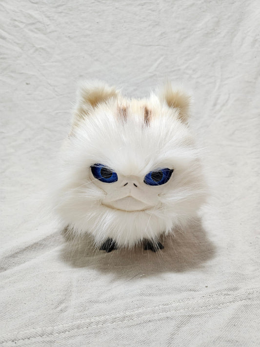 Art Doll Lothball Kitten- Cream with Dark Blue Eyes and Brown Stripes