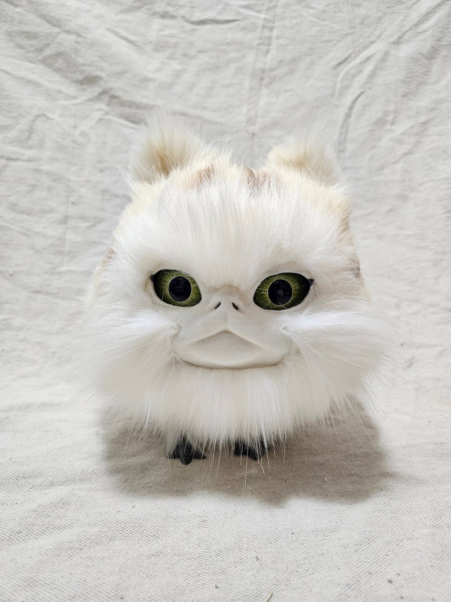 Art Doll Lothball Kitten- Cream with Light Green Eyes and Brown Spots