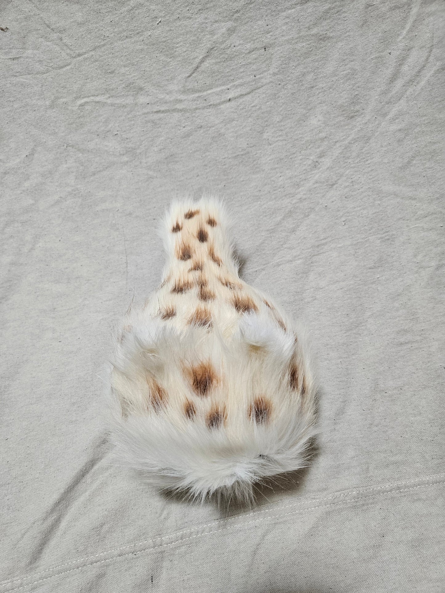 Art Doll Lothball Kitten- Cream with Light Blue Eyes and Brown Spots