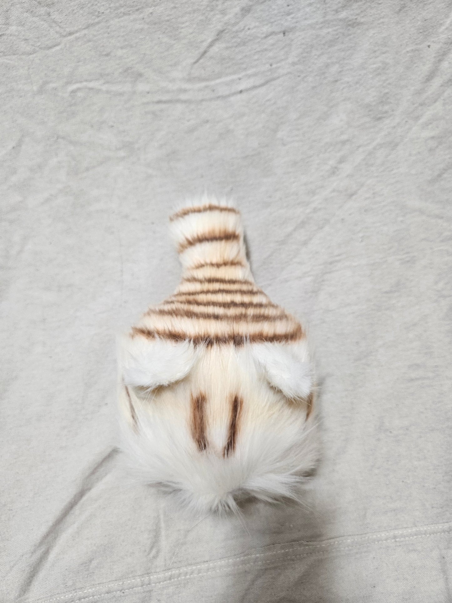 Art Doll Lothball Kitten- Cream with Dark Blue Eyes and Brown Stripes