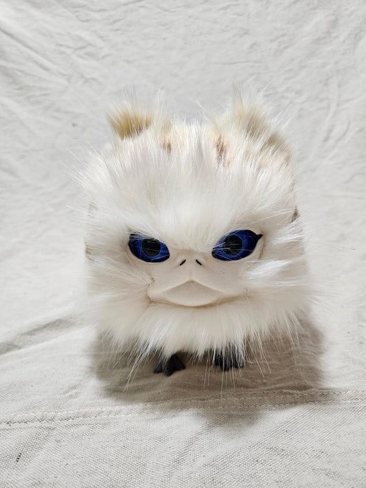 Art Doll Lothball Kitten- Cream with Dark Blue Eyes and Brown Spots