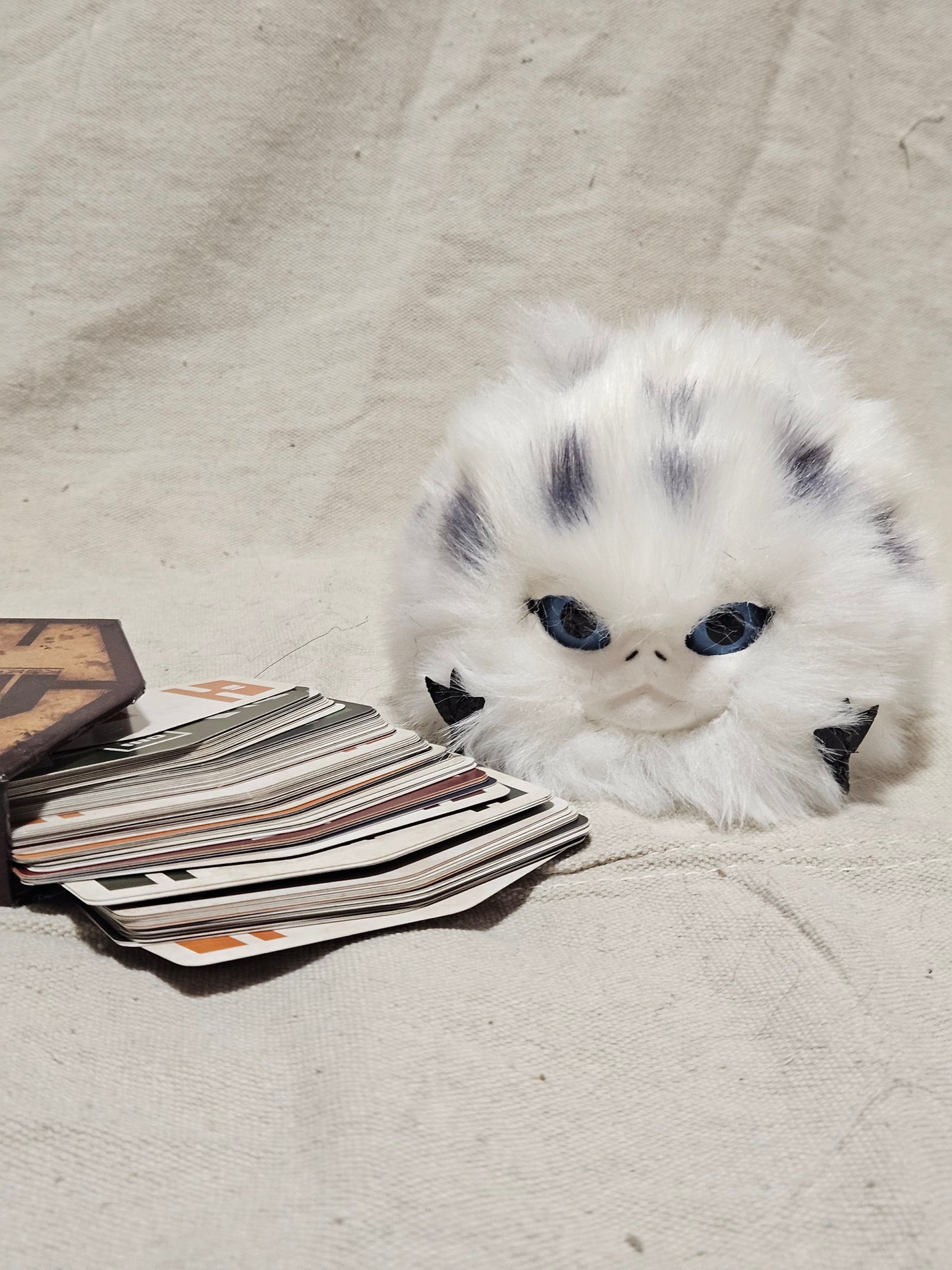Magnetic Lothball Cosplay Companion- White with Gray Spots