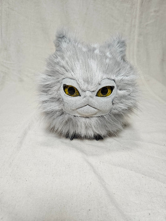 Lothball Kitten Gray with Gold Eyes, White Spots